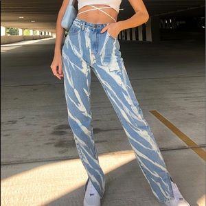 Princess Polly Alabama Tie Dye Jeans